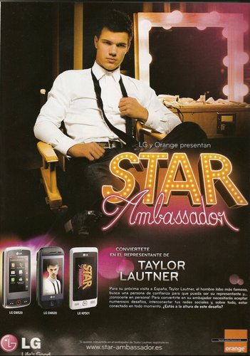  Picture of Taylor as LG & Orange’s étoile, star Ambassador