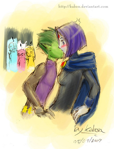  Raven and beastboy
