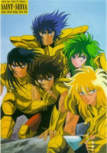  The five wearing their Cloths shining as oro