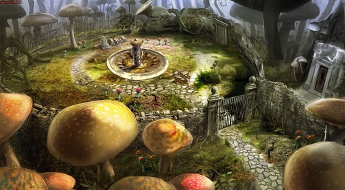 Alice in Wonderland Game concept Art