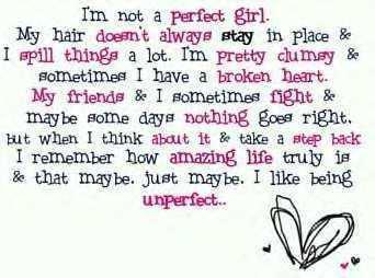 Never the Perfect Girl.