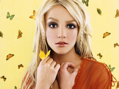  Britney бабочка Обои