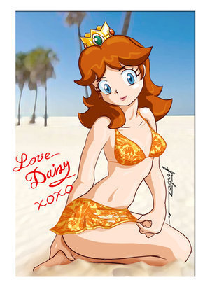 Daisy on the beach