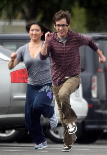  Kevin and Jenna On Set - February 9th