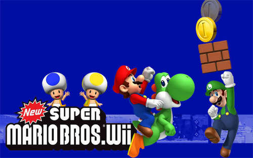  New Super Mario Bros wii দেওয়ালপত্র