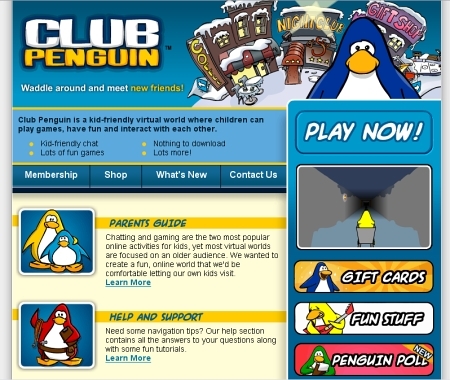 Old club penguin