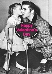 Rare Elvis Photo,Happy Valentines