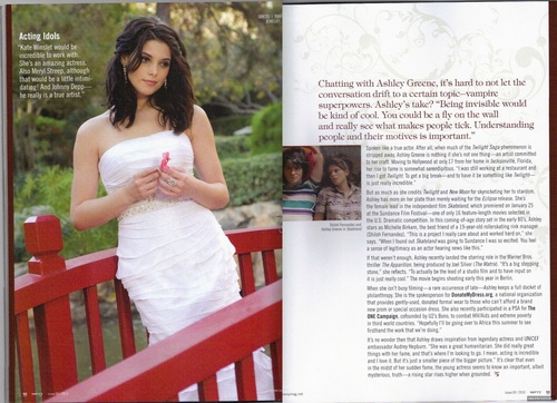 Scans of Ashley in Savvy Magazine