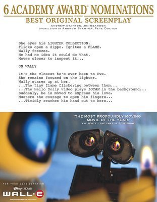  WALL-E, Best Original Screenplay