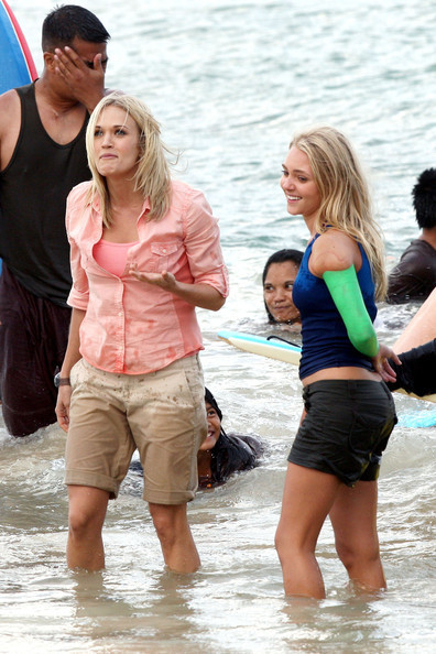Carrie Filming Soul Surfer