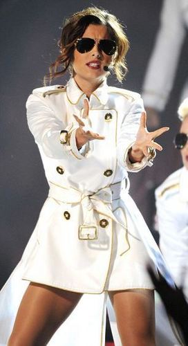  Cheryl performing at the Brit Awards 2010