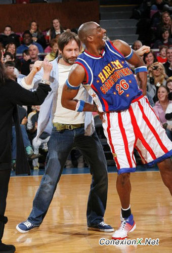  David with the Harlem Globe Trotters