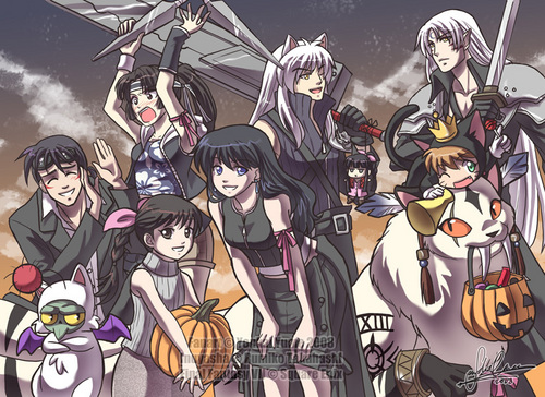  Inuyasha as Final fantaisie VII characters
