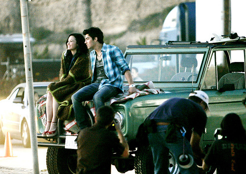  Jemi shooting the সঙ্গীত video for 'Make a Wave'. 15.02.10
