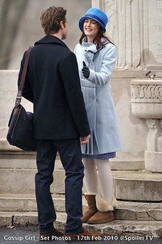  Leighton and Chace on set - February 17th