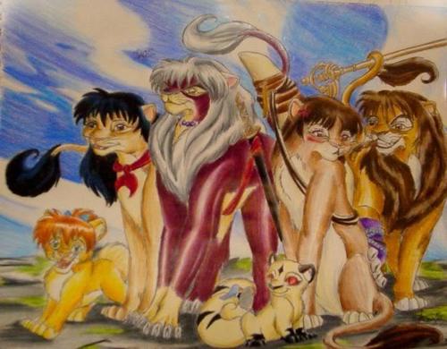  Inuyasha and the gang lions