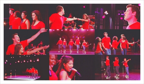  picspam: my juu 5 Glee group performances
