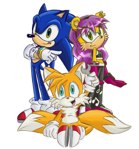  sonic and tails and mina