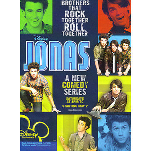  the offical poster of the tv series jonas.