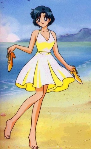Ami in a yellow dress