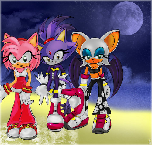  Amy, Rouge, and Blaze
