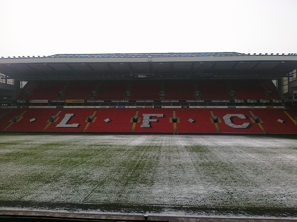 Anfield in the Snow