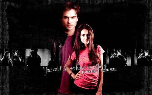  Damon and Elena Hintergrund