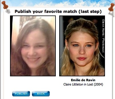  Emilie is my face double!