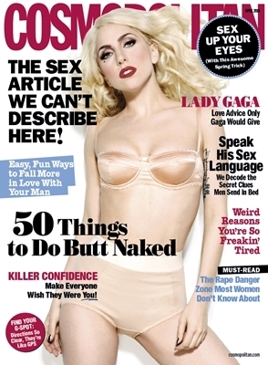  Lady GaGa Covers April Issue Of Cosmopolitan Magazine