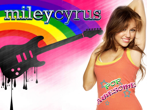  POP AWESOME- EXCLUSIVE pics of MILEY CYRUS