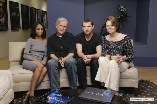  Sam & Avatar Cast Taping Oprah Winfrey's دکھائیں on 20th February 2010