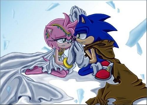 Sonic the hedgehog & amyrose princess and her knight