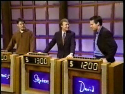 Thomas in the game show, Jeopardy