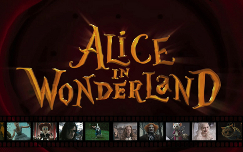  Alice in Wonderland kertas dinding - Filmstrip
