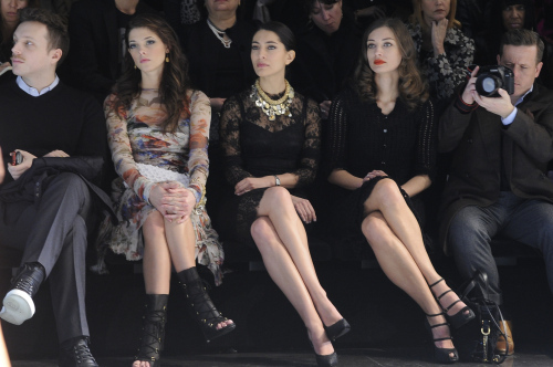  Front Row for Dolce & Gabbana during Milan Fashion Week