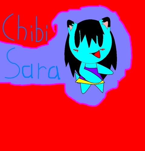  I Chibi Sara the hedgehog door DarkAngelZara :3