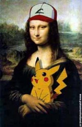  Mona lisa and pikachu
