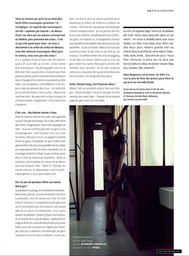  Olga Kurylenko | L'Optimum Magazine Scans (March 2009)