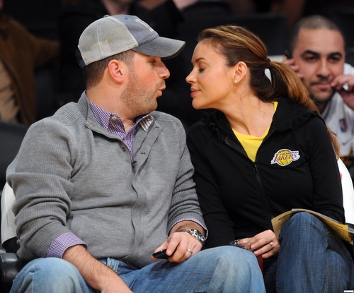  celebritàs at the lakers game