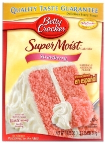  strawberi cake mix