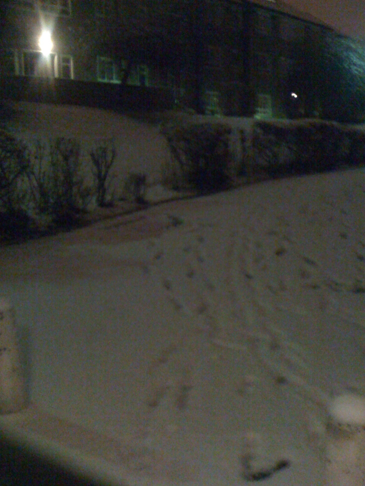 London snow in January