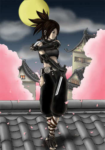  জাপানি কমিকস মাঙ্গা Black Ninja Girl