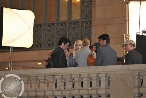  March 5: Filming 'Gossip Girl' at Grand Central Station in NYC