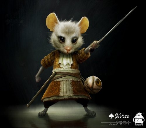 The Dormouse ~ Character Art দ্বারা 'Alice In Wonderland' Character Designer Michael Kutsche