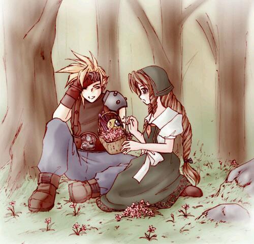  Aerith with बादल