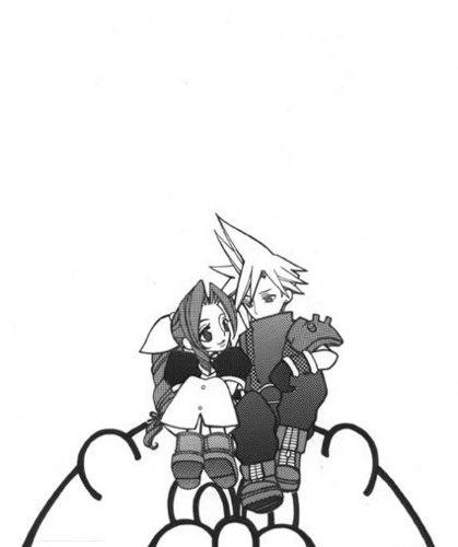  Aerith with nube, nuvola