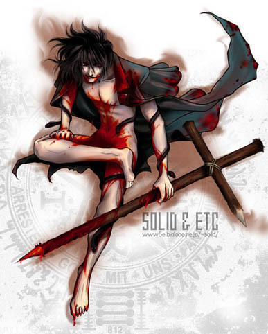 Alucard - nude and bloody