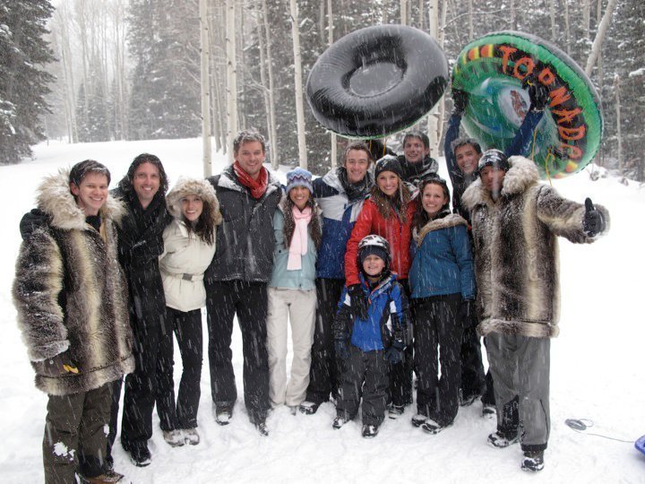 Cast from utah in the snow 