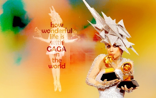  Lady GaGa Grammy's Hintergrund