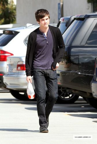  Logan Lerman in Beverly Hills